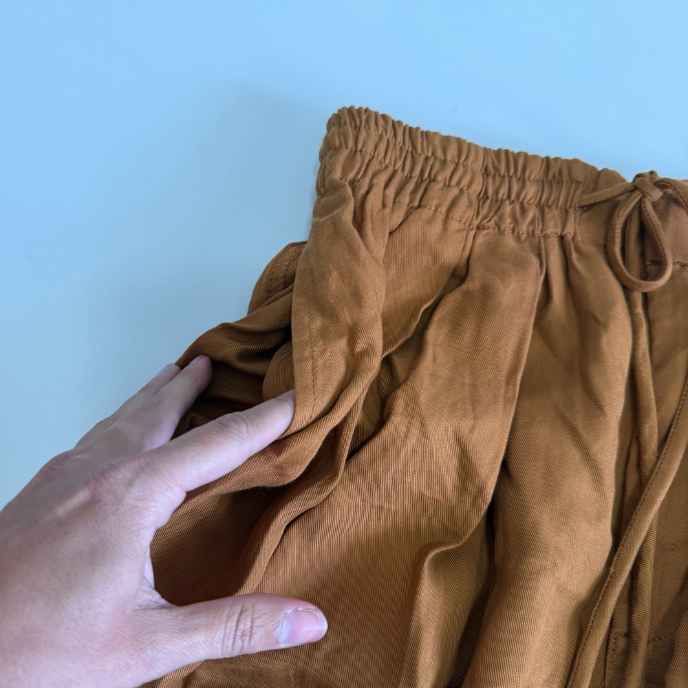 Free People Womens Rust Brown Lyocell Cargo Jogger Pants OB1722209 Size L - Picture 4 of 10
